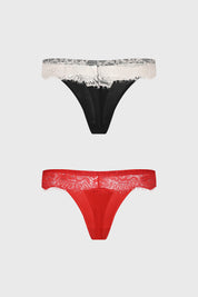 Calzón Mujer Bipack Colaless Rojo