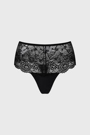 Calzón Mujer Detalle Encaje Negro