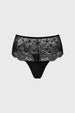 Calzón Mujer Detalle Encaje Negro