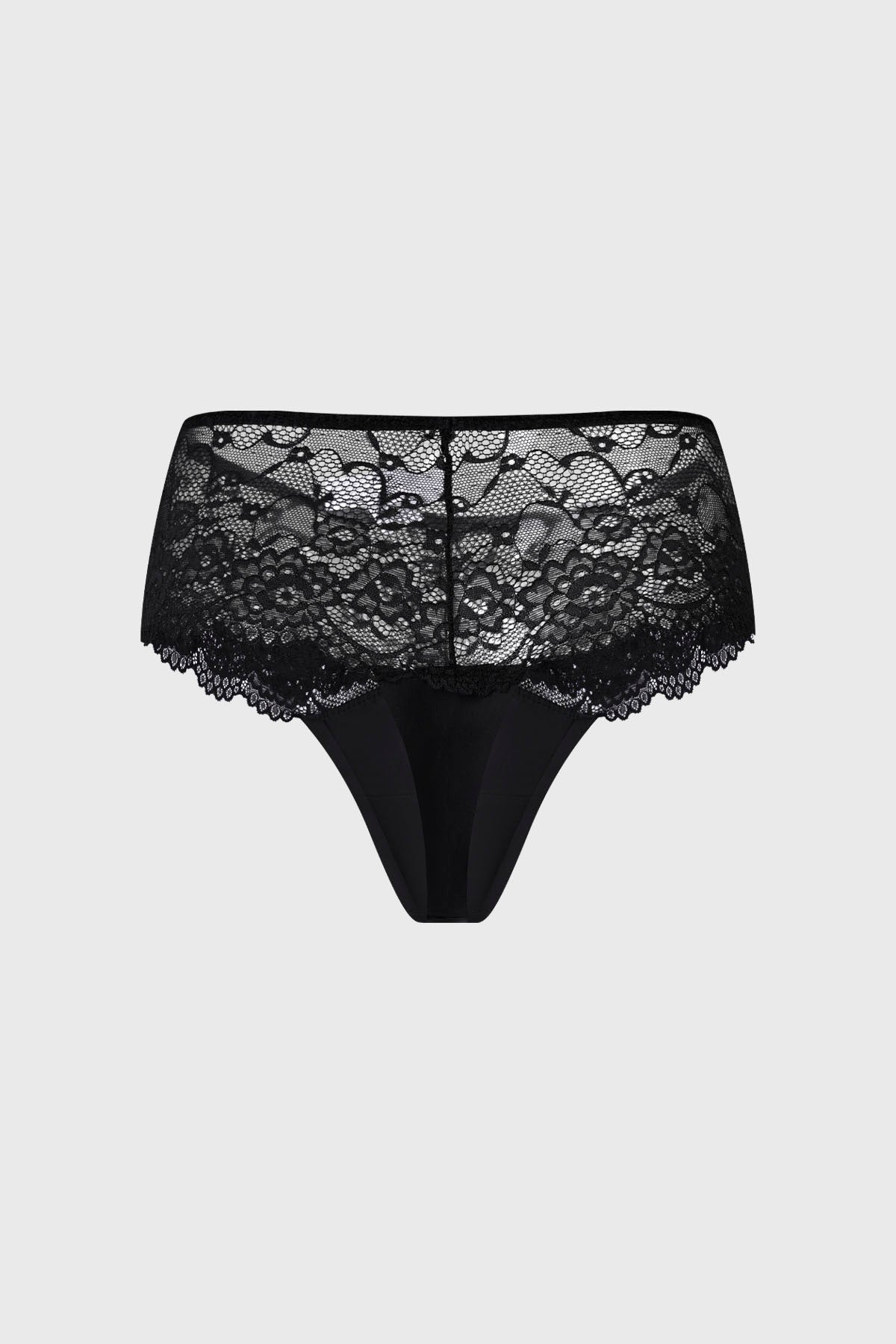 Calzón Mujer Detalle Encaje Negro