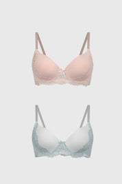 Sostén Mujer Bipack Algodón Juvenil Palo Rosa