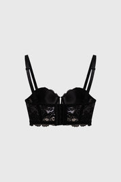 Sostén Mujer Strappless Encaje Negro