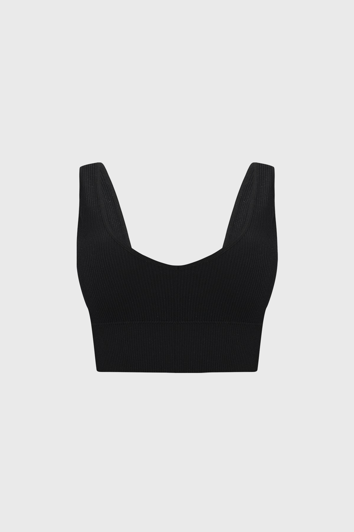 Sostén negro copa soft sin estampa diseño liso tirantes anchos y ajuste cómodo ideal para uso diario