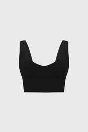 Sostén negro copa soft sin estampa diseño liso tirantes anchos y ajuste cómodo ideal para uso diario