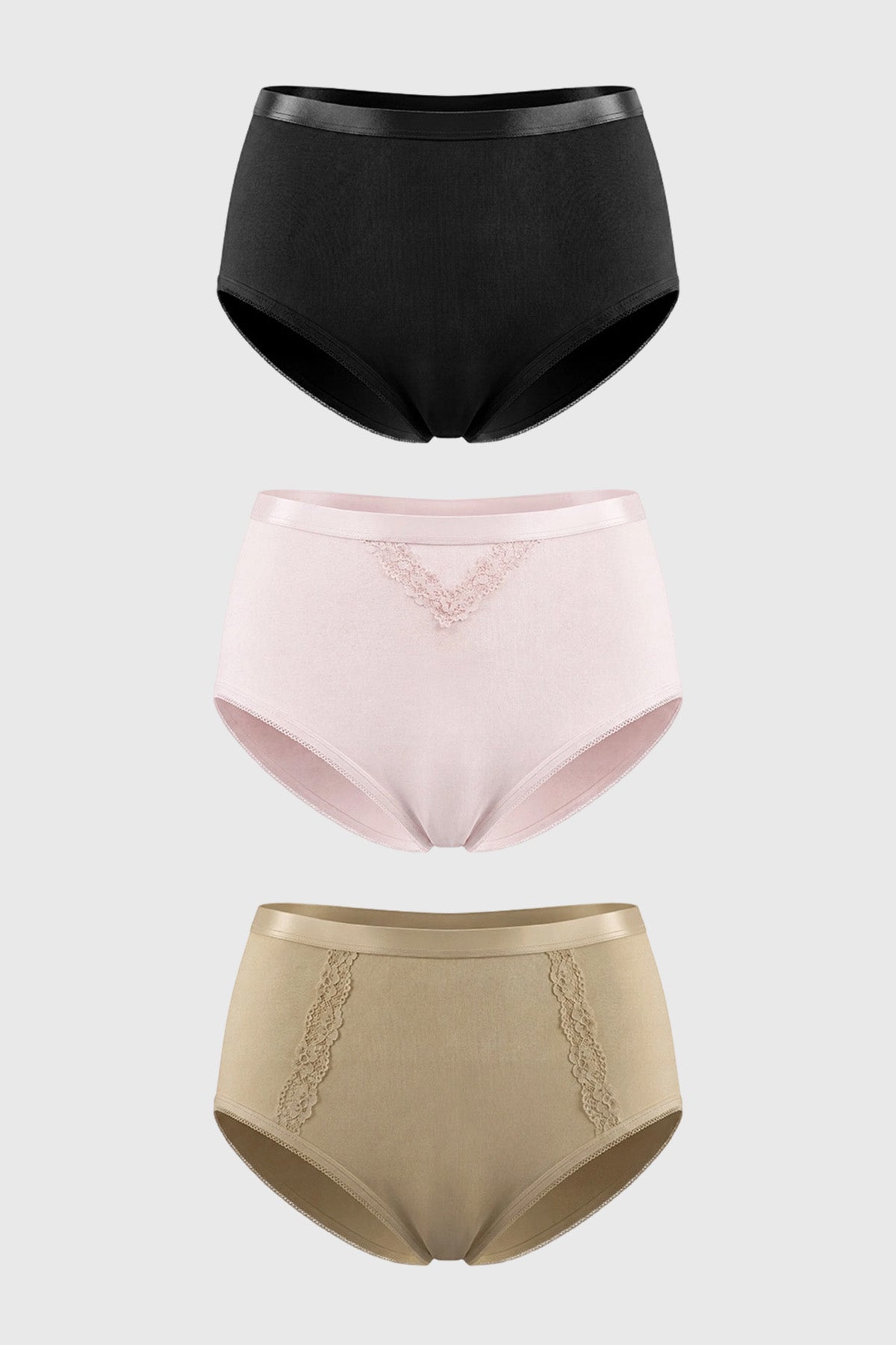 Calzón Mujer Tiro Alto Beige