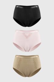 Calzón Mujer Tiro Alto Beige