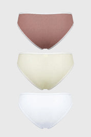 Calzón Mujer Bikini Crema