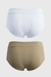 Calzón Mujer Tiro Alto Beige
