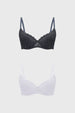 Sostén Mujer Sosten Strapless Gris Oscuro