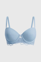 Sostén Strapless Mujer Celeste