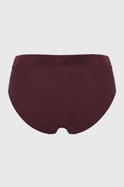 Calzón Casual Mujer Burdeo