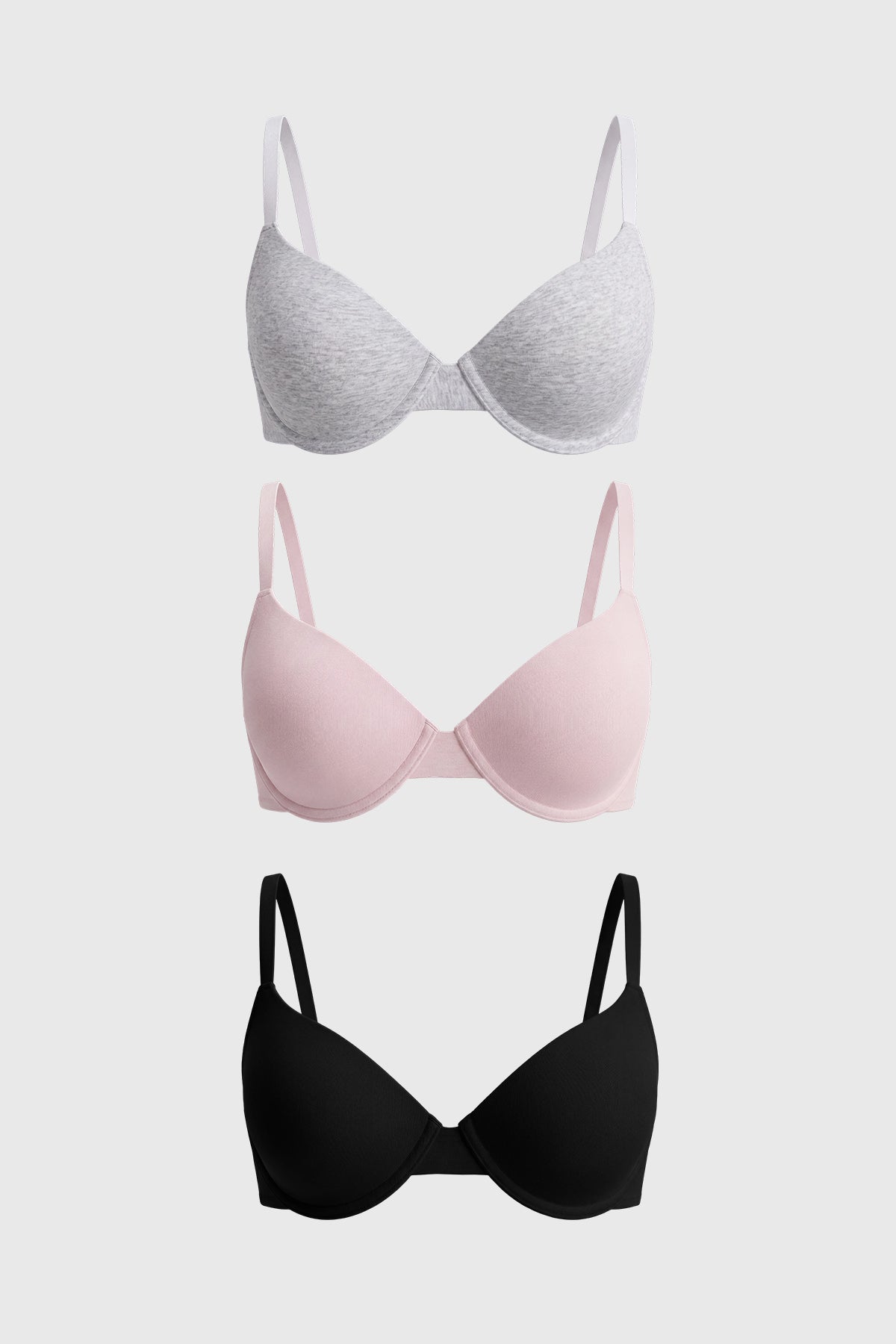 Sostén Copa Soft Pack3 Mujer Gris