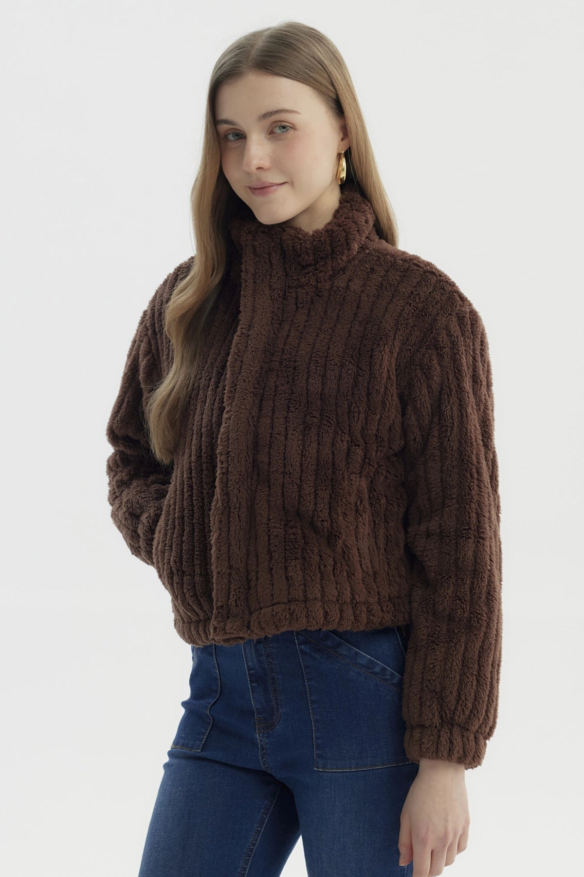 Chaqueta Mujer Juvenil Café Oscuro