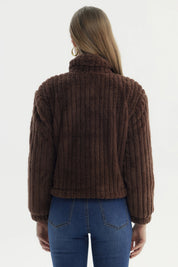 Chaqueta Mujer Juvenil Café Oscuro