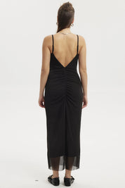 Vestido Mujer Largo Pabilo Negro