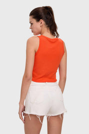 Polera Mujer Sudadera Naranjo