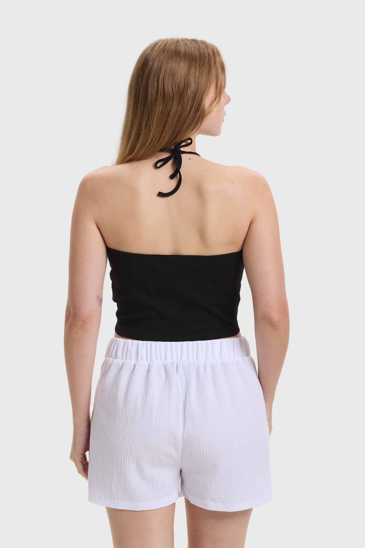Polera Mujer Amarra Negro