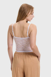 Polera Mujer Encaje Blanco