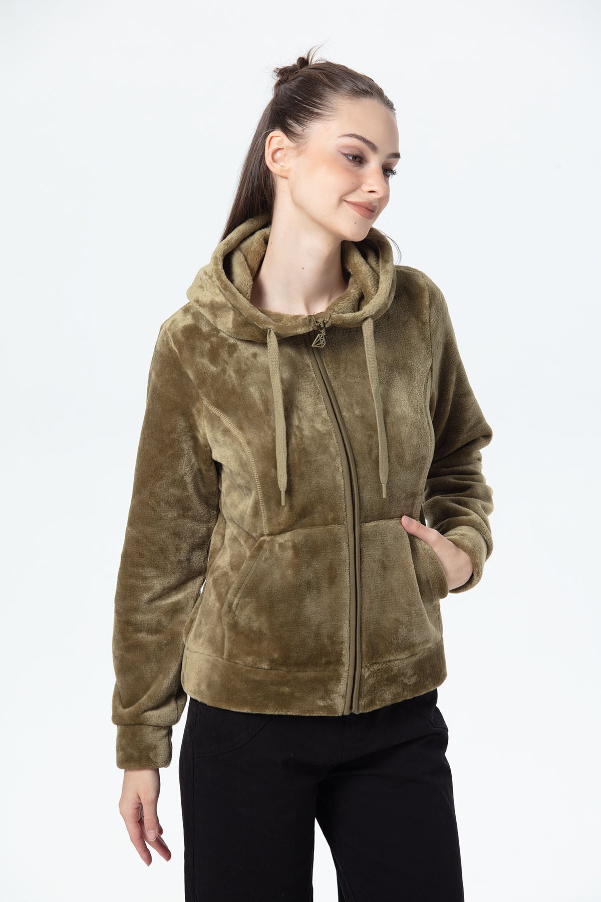Polar Mujer Entallado Verde