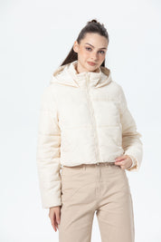 Parka Mujer Puffa Ajustable Crudo
