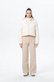 Parka Mujer Puffa Ajustable Crudo