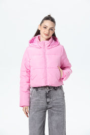 Parka Mujer Puffa Ajustable Rosado