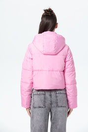 Parka Mujer Puffa Ajustable Rosado