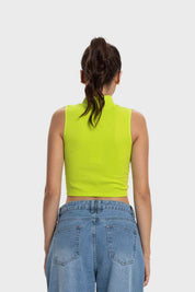 Polera Mujer Estilo Peto Verde Fluor