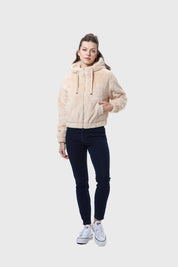 Chaqueta Mujer Polar Beige