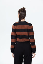 Sweater Mujer Peludo Café