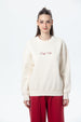 Polerón Mujer Oversize Print Crudo