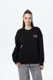 Polerón Mujer Oversize Print Negro