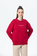 Polerón Mujer Oversize Print Rojo