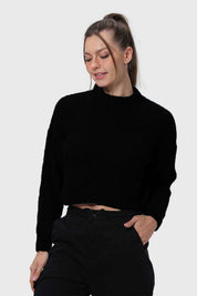 Sweater Mujer Chenille Negro