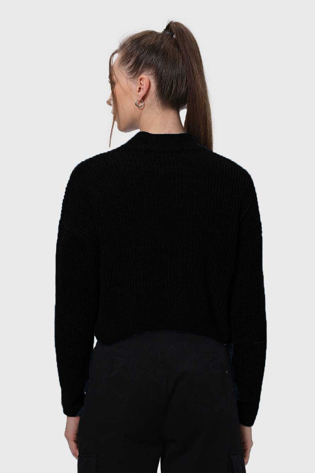 Sweater Mujer Chenille Negro