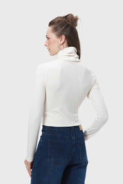 Polera Mujer Rib Crudo