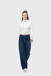 Polera Mujer Rib Crudo