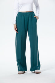 Pantalón Buzo Mujer Brillante Verde