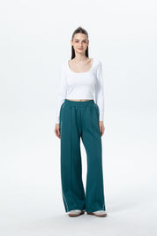 Pantalón Buzo Mujer Brillante Verde