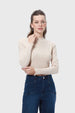 Polera Mujer Rib Beige