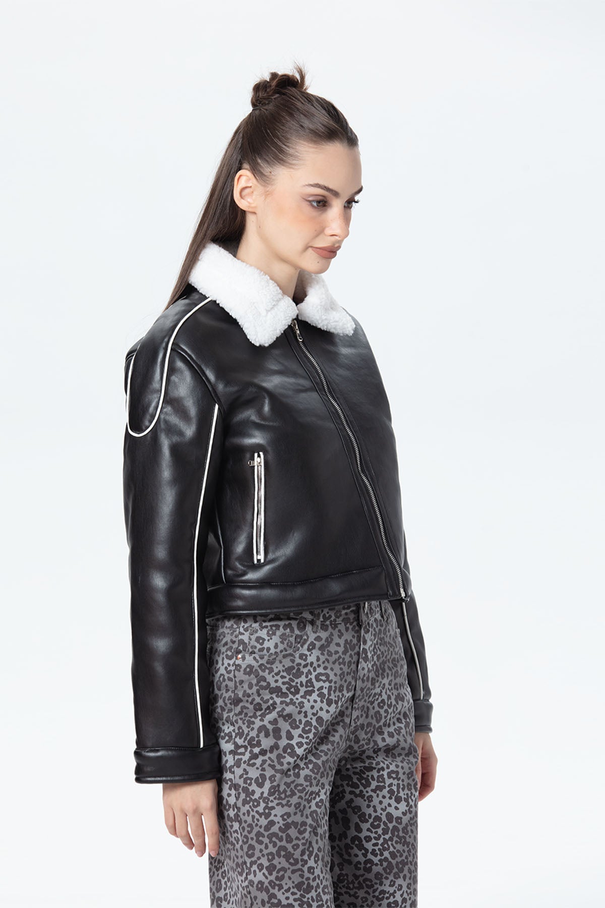 Chaqueta Mujer Bonded Negro