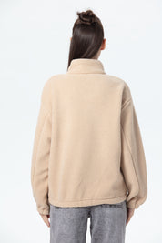 Polar Mujer Corderito Beige