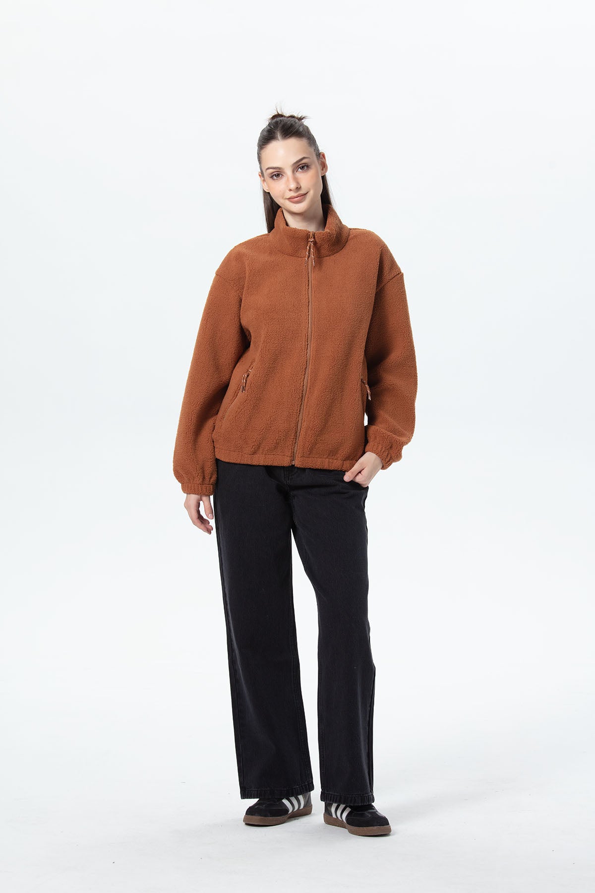 Polar Mujer Corderito Café