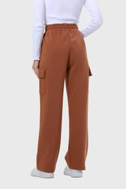 Pantalón Buzo Mujer Cargo Café