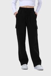 Pantalón Buzo Mujer Cargo Negro