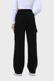 Pantalón Buzo Mujer Cargo Negro