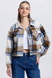 Chaqueta Mujer Sobrecamisa Café