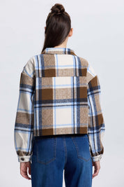 Chaqueta Mujer Sobrecamisa Café