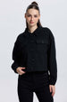 Chaqueta Mujer Overshirt Negro