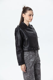 Chaqueta Mujer Biker Negro